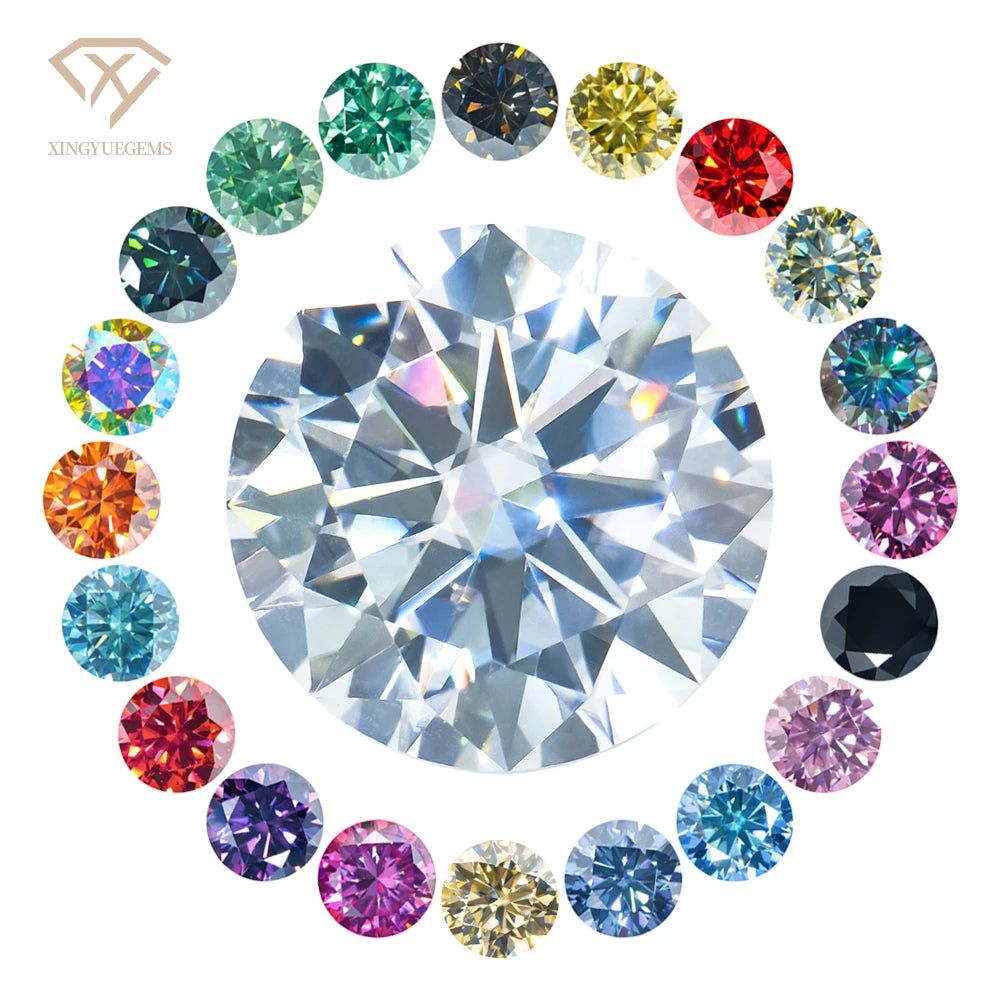 Xingyue Wholesale Gra Certified White d Color Vvs Vvs1 Round Brilliant Cut Mossanite Moissanite Stone Loose Diamond
