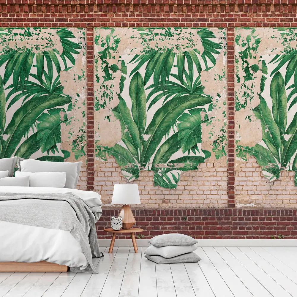 Made in Germany Photo Wallpaper Murals Graffiti Brown Beige Non Woven Vinyl Wall Mural Stone Wall for Hotel Bulk - 280 x 159 m