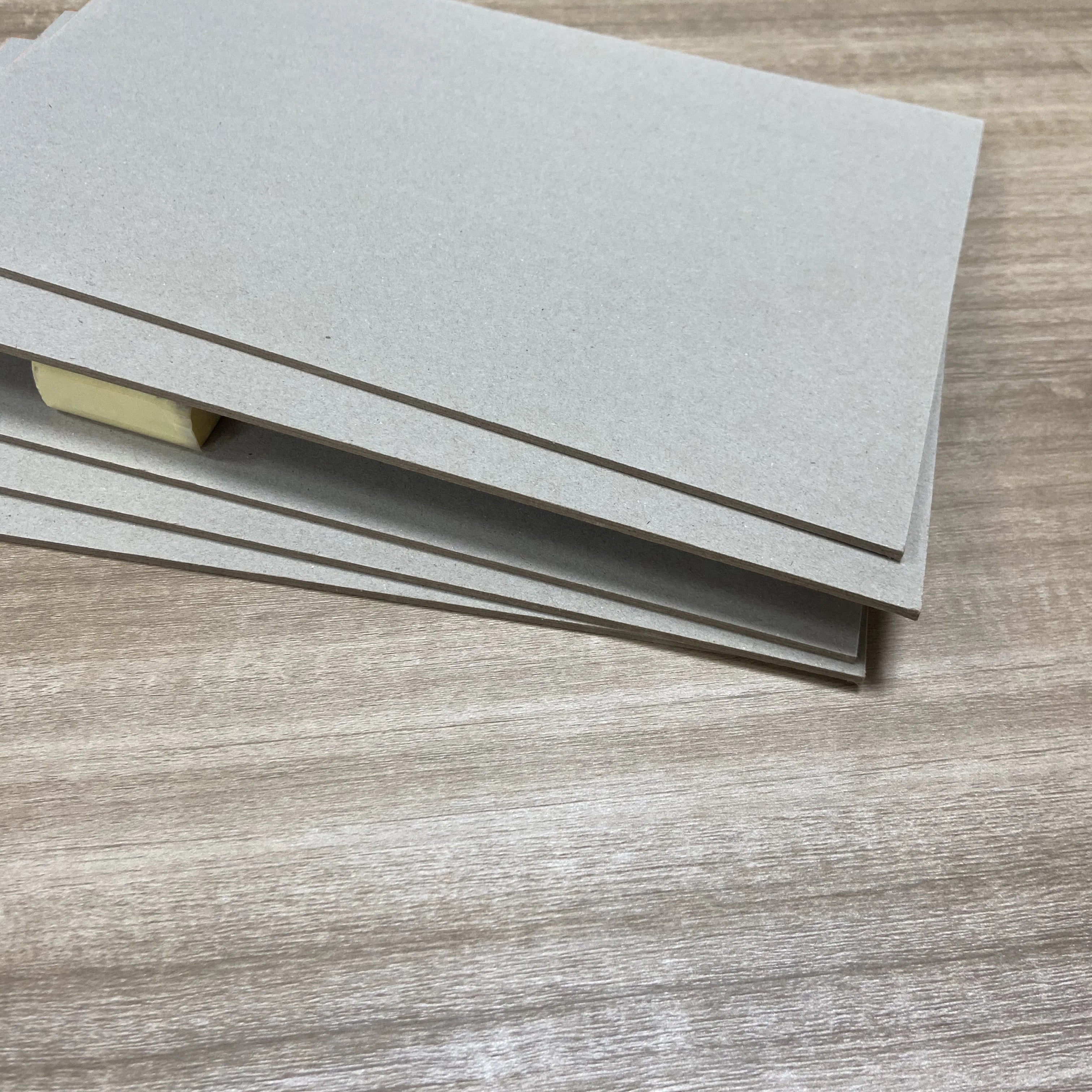 Notebook Cover Grey Recycle Paper Board Strawboard 0.4mm-4.0mm Customize Size