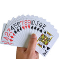 Hot Sale 100% Plastic Playing Cards Big Number Texas Hold'em Waterproof and Dull Polish Custom Board Game Poker Cards Wholesale