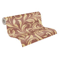 Made in Germany - Luxury Wallpaper rolls Damask Red Gold Beige Non Woven Vinyl Contract Wallpaper for Hotel - 1005 x 070 m