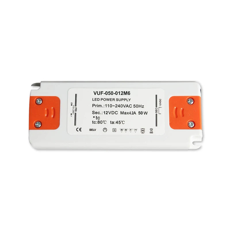 High Efficiency CE Certified 50W Single Output 12V Constant Voltage LED Driver AC-DC Power Supply IP20 3-Year Warranty Analog