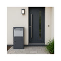Mailbox Wall Mounted Smart Parcel Box Metal Parcel Drop Box Black Parcel Boxes Letter Box In Wall