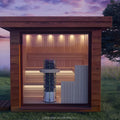 Modern Design Outdoor Cube Room Solid Red Cedar Square Hemlock Wood