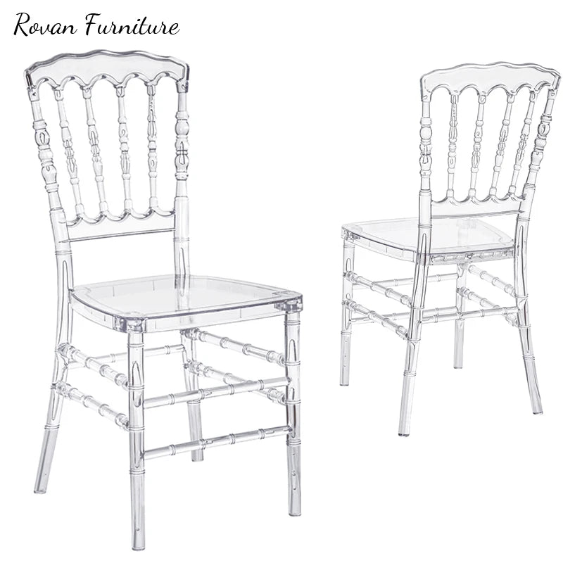RTS TOP Wedding Chair Fabric Cheap Acrylic Plastic Chaise Wedding Chair