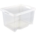 Storage Box with Integrated Handles Size: M 35 x 27 x 21 cm 13.5 l Transparent