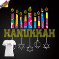 New User Discount Light Hanukkah Heat Transfers Rhinestone Heat Transfer Design F