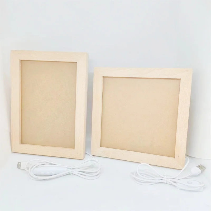 Frame Craft Wood Factory Wholesale Custom Logo Painting Frame Nature-Inspired Acrylic Display Photo Frame with Engraving