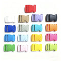 Bag Buckle Plastic Curved Side Release Belt Buckle Custom logo Backpack Tactical Dog Collar Buckle Strap Adjuster Sport Bag