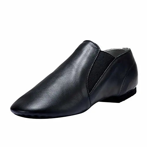 EU and US in Stock Spot Non-slip Slit Jazz Shoes Slip-on Jazz Shoes Leather Jazz Shoes for Women and Men
