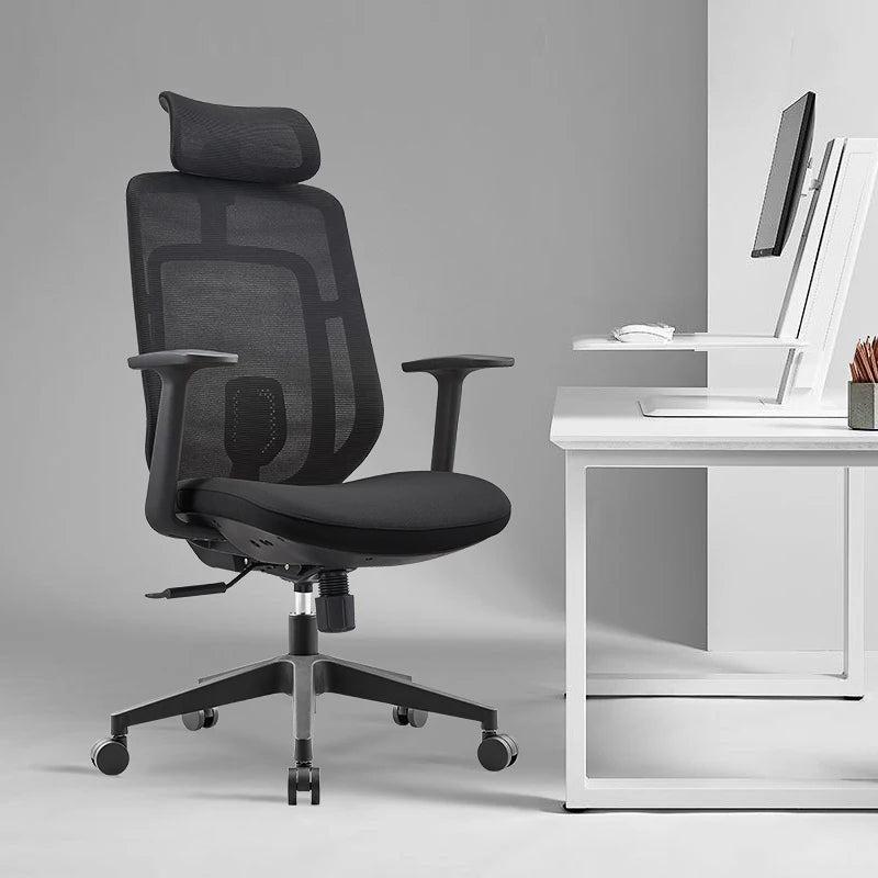 Cheap High Back Black Home Ergonomic Staff Swivel Mesh Task Office Chairs With Lumbar Support