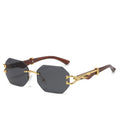 New Arrive Unisex Rimless Frame Retro Metal Pilot Sunglasses Personalized UV400 Comfortable Wholesale Eye Glasses MegaBDM