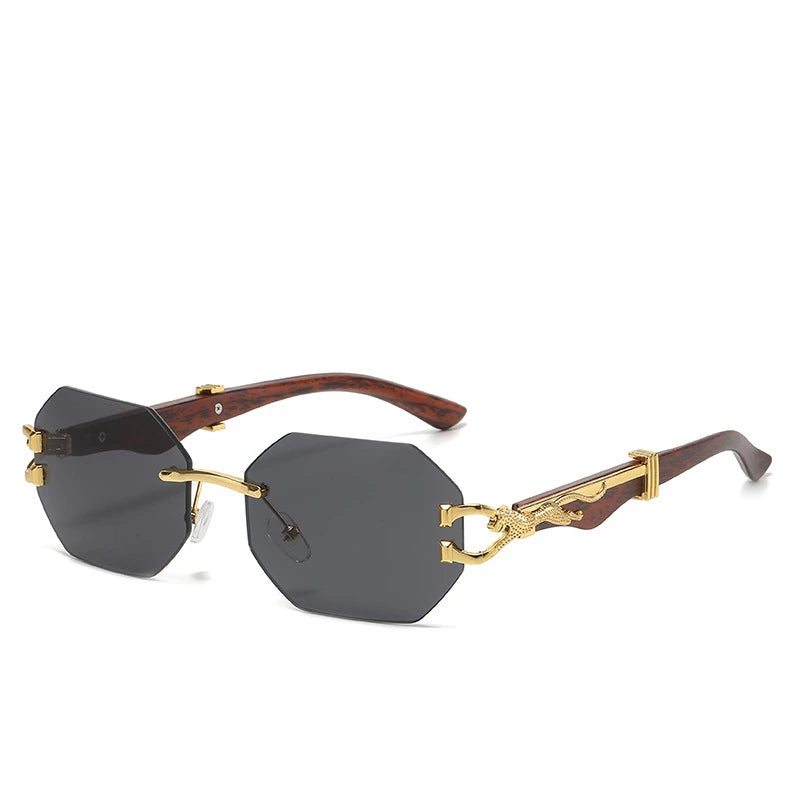 New Arrive Unisex Rimless Frame Retro Metal Pilot Sunglasses Personalized UV400 Comfortable Wholesale Eye Glasses MegaBDM