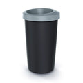 KEDEN 45L plastic recycling bin with practical open lid grey color.