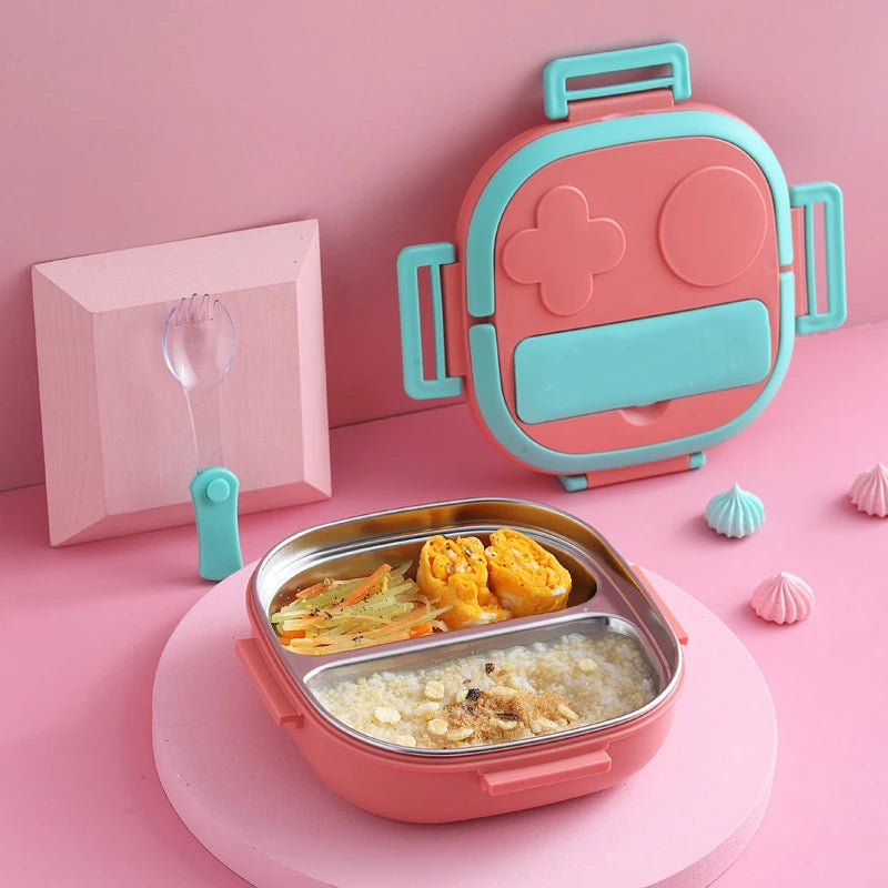 Brand New Containers Food Warmer Customized Style BPA Free 2024 Insulated Silicone Stainless Steel Bento Lunch Box Kids School MegaBDM