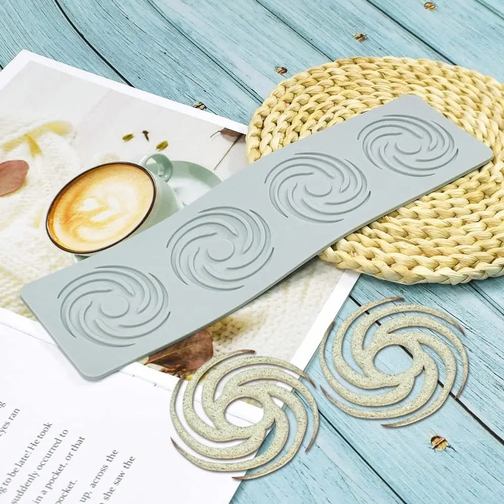 3D Wholesale Spiral Lines Small Lace Pad Silicone Mold Sugar Paste Fondant Cake Decoration