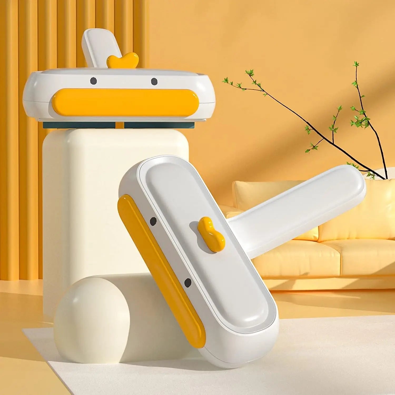 Small Duck-Shaped Efficient Double Sided Animal Portable Lint Pets Hair Removal Roller Clean Tool 2025