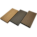 Modern Anti-UV Waterproof WPC Decking Tiles Square Hole Anti-Slip Design DUAL LOCK Interlocking Eco-Friendly Outdoor Flooring