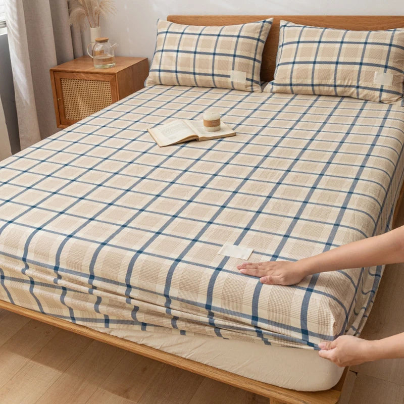 Factory Wholesale Popular Elastic Home Textile Cotton Plain Mattress Bed Fitted Sheets