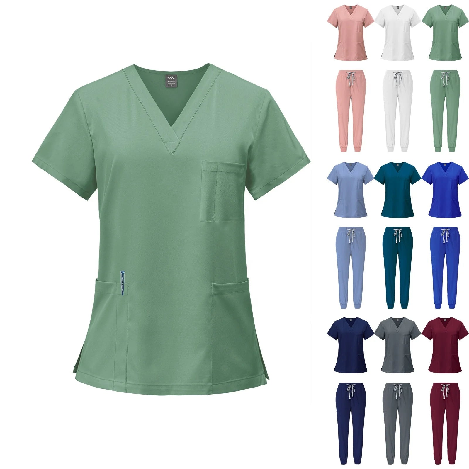 Women Quick Dry Oral Dentist Operating Rooms Scrubs Doctors Nurse Uniform Suit Hospital Uniforms Nursing Gown Scrub Sets