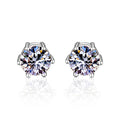 XED001 Fashion Luxury 925 Sterling Sliver VVS 1CT Moissanite Diamond Magnetic Stud Earrings Fine Jewelry for Women Wedding Party