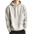 Men's American Street Style Heavyweight Drawstring Zipper-Up Hoodie Customizable Screen Printing LOGO/Pattern Loose Fit
