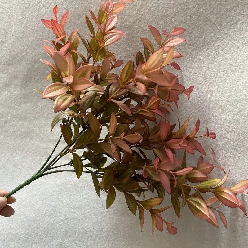Hot Sale Artificial Plants Greenery Faux Artificial Branches Plastic Green Vanilla Artificial Leaves for Home Decor