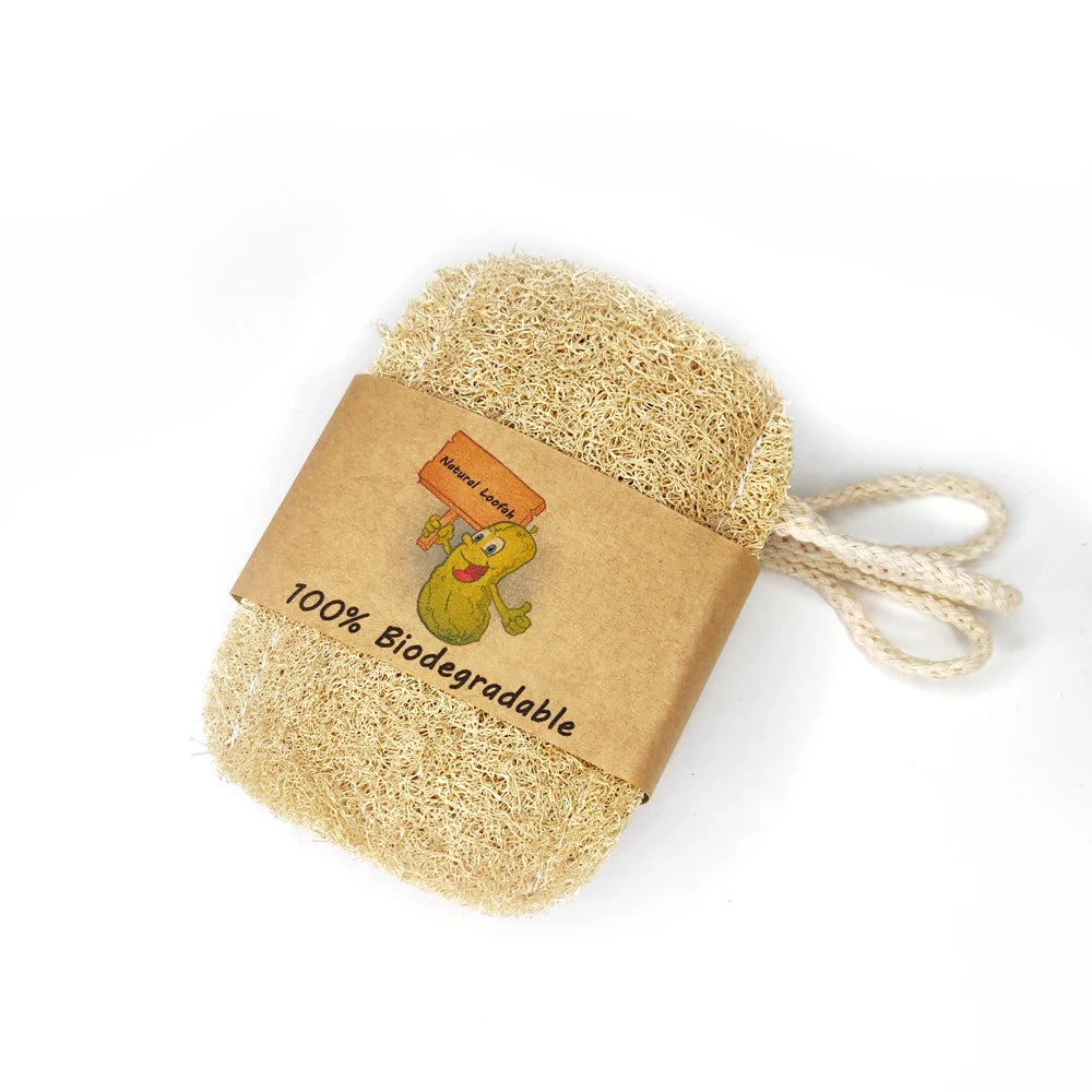 Wholesale Daddy Sponge Natural Orgnic Square Scrub Loofah Cellulose Sponge Pad Scrubber for Washing Dishes