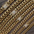 Wholesale Christian Zircon Fashion Jewelry Various Size Unisex Women's Hip Hop Charm Necklace Gift