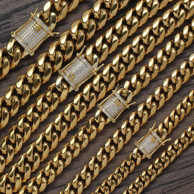 Wholesale Christian Zircon Fashion Jewelry Various Size Unisex Women's Hip Hop Charm Necklace Gift