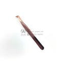 Bulk Private Label Professional Eyelash Tweezers Custom Logo Beauty Tools Stainless Steel Anti-Static Rose Gold Diamond Grip