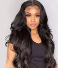 Wear Go Glueless 6*5 Lace Virgin Hair Long Body Wave Wig Pre-Bleached Knots Pre-Cut Lace Brazilian Human Hair
