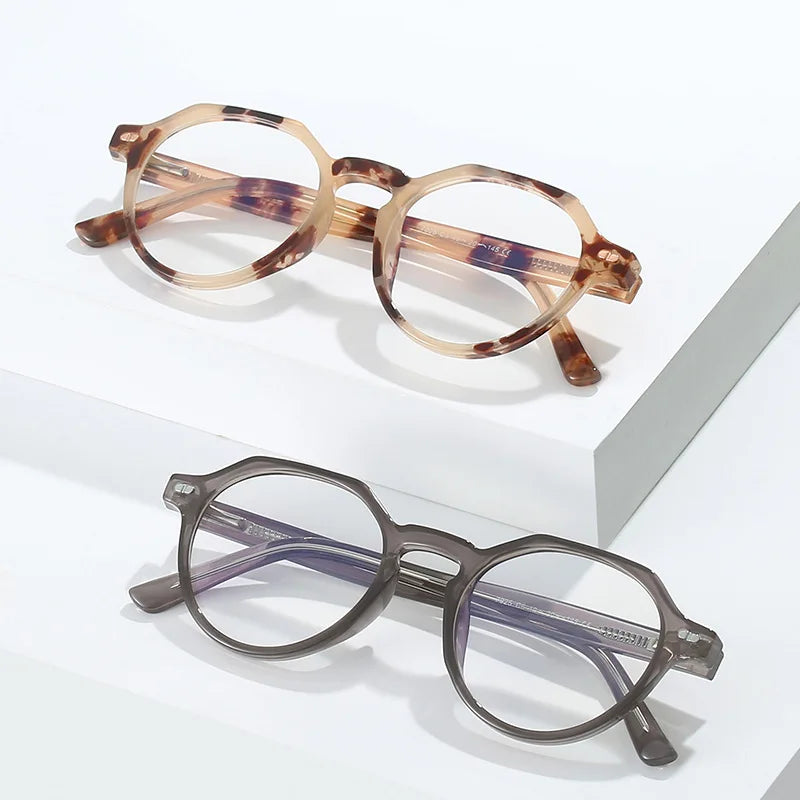 XY7025 Custom Anti Blue Ray Blocking Glasses Supplier TR90 Retro Vintage Computer Eyewear Frames Blue Light Blocking Glasses