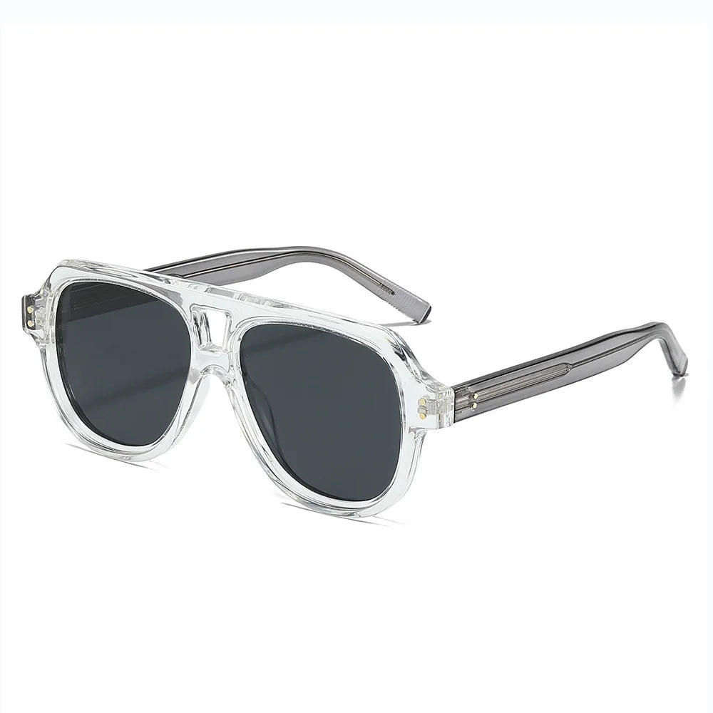 Cellulose Propionate High Quality Polarized Sun Glasses XYTS003XC Double Bridge Aviation Retro Classic Mens Sunglasses