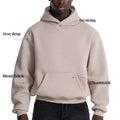Custom Full Zip up Embroidery Print Graphic Lined 100% Cotton Mens Oversize Heavyweight Rhinestone Hoodies Sweatshirts