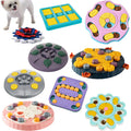 Multifunctional 2 1 Plastic Funny Educational Dog Puzzle Feeder Interactive IQ Training Mentally Stimulating Slow Food Pet MegaBDM