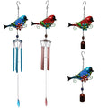 Decorative Iron Art Wind Chime Glass Accents-Handmade Personalized Waterproof Garden Landscape Decor Customizable Size Color