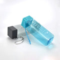 PS Plastic Oppbag Packing Portable Transparent 450-500ml Sport Water Bottle Square Plastic Packaging Lid Drink Juice