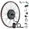 Electric Bike Conversion Kit JYLT 1000W 48V Brushless Gearless Rear Hub Motor Kit 26" 27.5" 700C DZ40 Display
