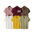 2024 Customized Casual Shirt Men Lapel Short Sleeve  Cotton and Polyester T-shirt  Design Printed Logo Men T-shirt