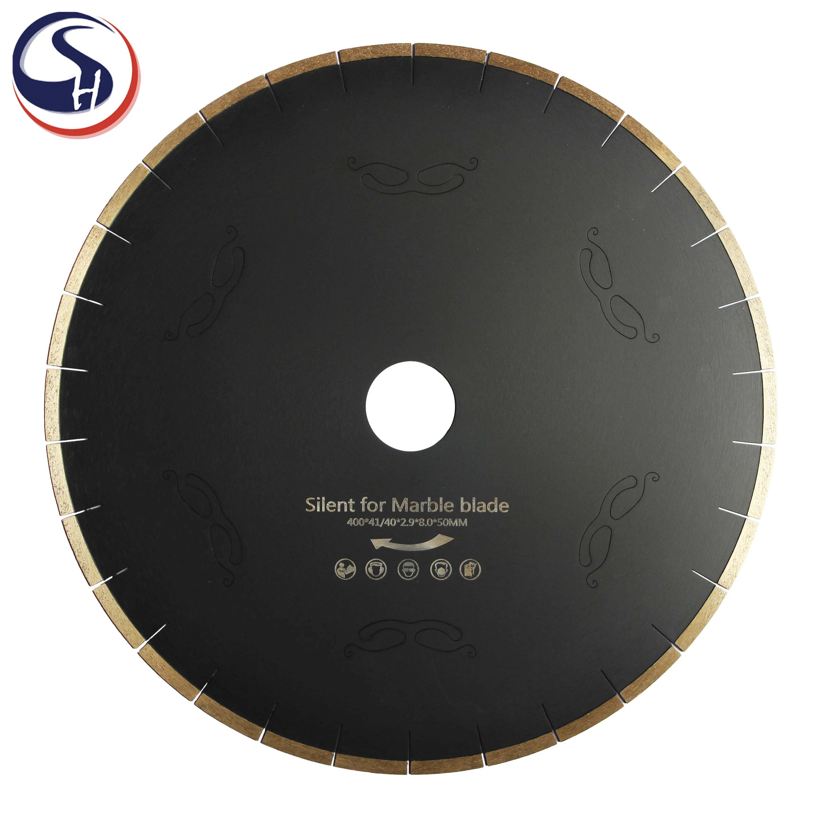 HS Tools HS400-S/M 16inch D400mm Industrial Grade Ti-Coated Best Sound-Absorbing Marble Diamond Cutting Saw Blade OEM