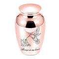 Stainless Steel Memorial Urn for Pets with Paw Heart Engraved and Velvet Storage Pouch for Safe Home Tribute