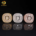 New Arrivals Special Design Fashion Fully Iced Out Hip Hop Fancy Baguette Vvs1 Moissanite Diamond 925 Sterling Silver Man Ring