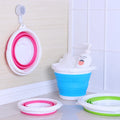 Hot Collapsible Mop Bucket Cleaning Pail Camping Folding Bucket Fishing Car Wash Plastic Water Outdoor Folding Bucket