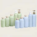 100ml Popular Custom Soft Touch Green HDPE Shampoo and Hair Conditioner Container Plastic Shower Gel Squeeze Bottle