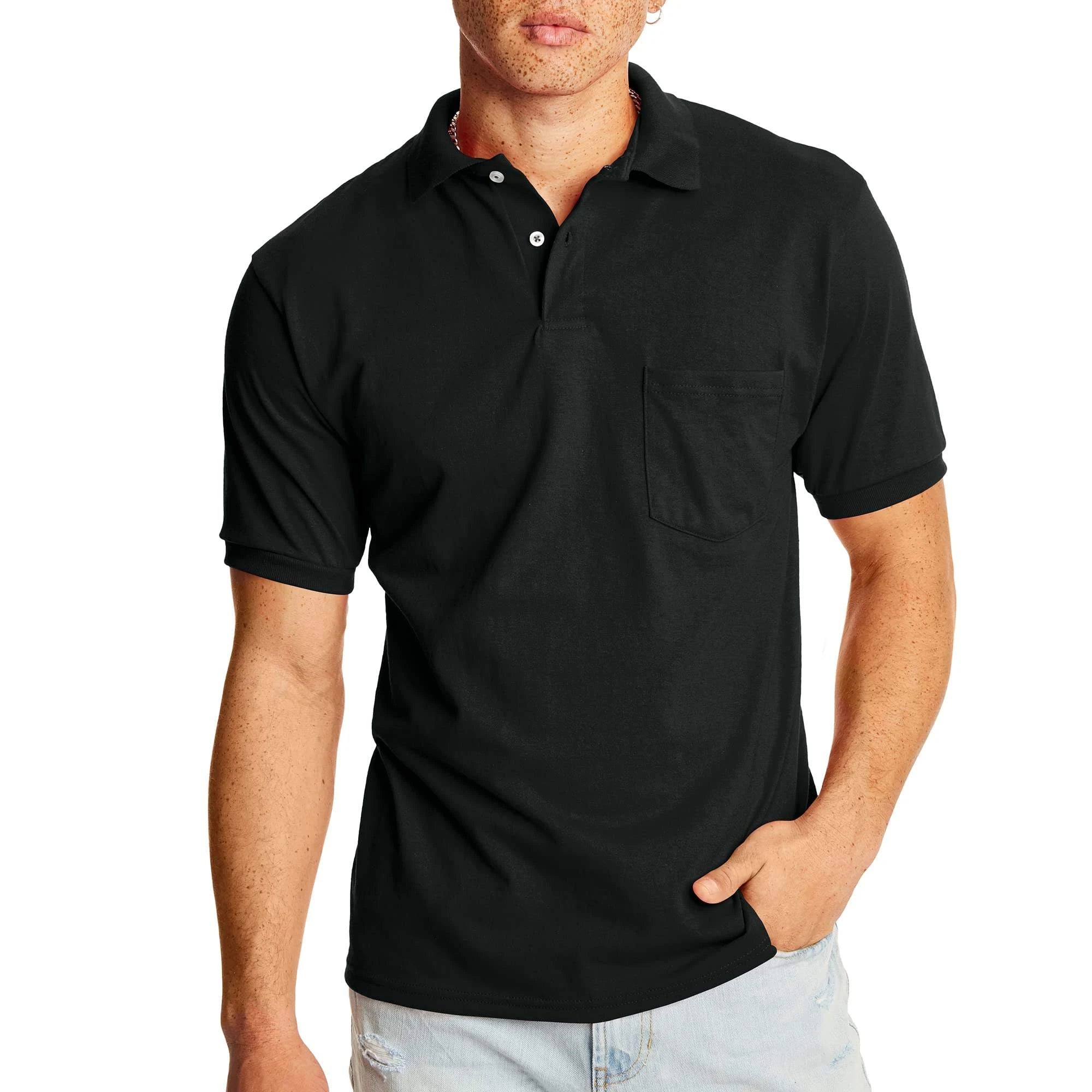 Wholesale Mens 100% Cotton Short Half Sleeve Custom Polo Shirts Patchwork High Quality Brand Polo Shirt  Men Clothing