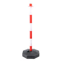 Durable PE Material Yellow+White Reflective Tape Sand Water Filled Warning Post Delineator Traffic Barrier for Road Traffic