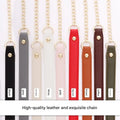 Decompression Bag Chain Crossbody Shoulder Strap Replacement Multi-color Bag Strap Non-fading Thin Leather Shoulder Strap