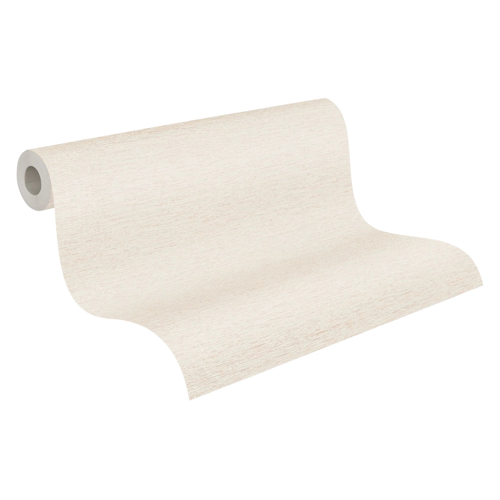 Made in Germany - Wallpaper rolls Solid Plain Cream White Beige - Non Woven Vinyl - Wallpaper Textured Look - 1005 x 053 m