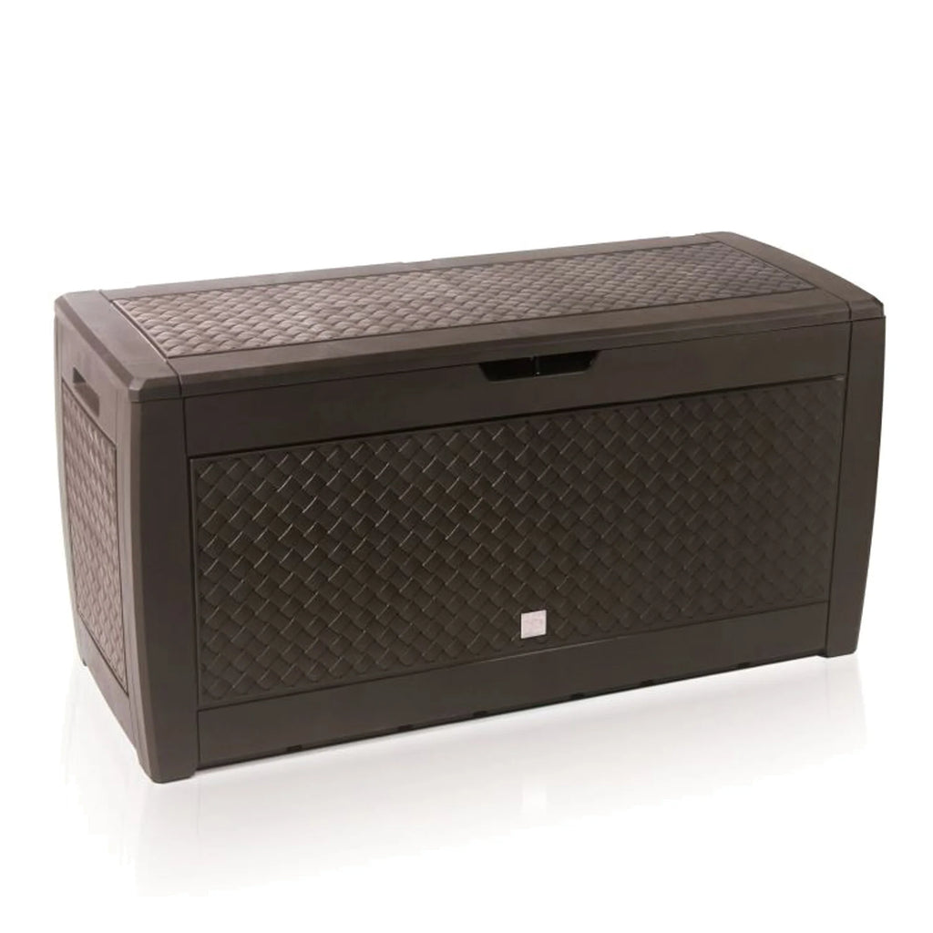 Garden trunk 310 liters Boxe Matuba in chocolate color 119 x 48 x 60 cm